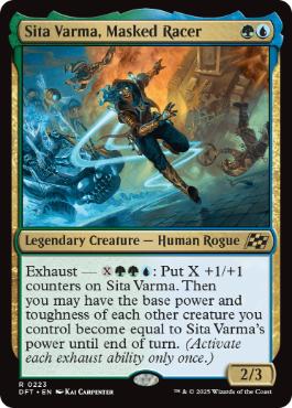 [223]【EN】【FOIL】仮面のレーサー、シータ・ヴァルマ/Sita Varma, Masked Racer【DFT】[R][多色]