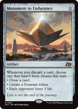 [237]【EN】【FOIL】忍耐の記念碑/Monument to Endurance【DFT】[R][茶]