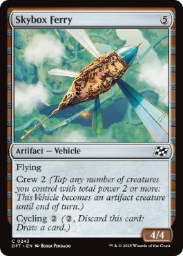 [243]【EN】【FOIL】空中観覧席/Skybox Ferry【DFT】[C][茶]