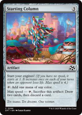 [244]【EN】【FOIL】スタート柱/Starting Column【DFT】[C][茶]