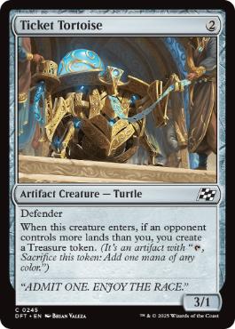 [245]【EN】【FOIL】切符亀/Ticket Tortoise【DFT】[C][茶]