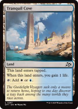 [267]【EN】【FOIL】平穏な入り江/Tranquil Cove【DFT】[C][土地]