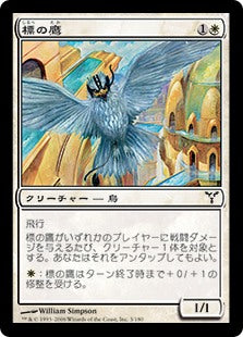 [003]【JP】【FOIL】標の鷹/Beacon Hawk【DIS】[C][白]