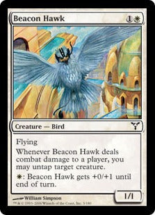 [003]【EN】【FOIL】標の鷹/Beacon Hawk【DIS】[C][白]