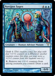 [027]【EN】【FOIL】ノヴィジェンの賢者/Novijen Sages【DIS】[R][青]