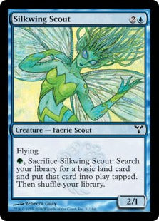 [031]【EN】絹羽の斥候/Silkwing Scout【DIS】[C][青]
