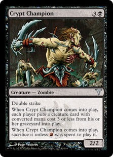 [040]【EN】墓所の勇者/Crypt Champion【DIS】[U][黒]