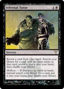 [046]【EN】【FOIL】冥府の教示者/Infernal Tutor【DIS】[R][黒]
