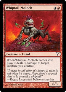 [079]【EN】【FOIL】鞭尾のモロク/Whiptail Moloch【DIS】[C][赤]
