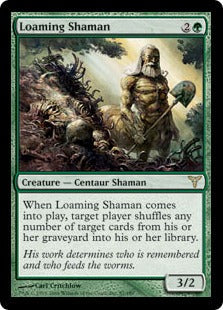 [087]【EN】【FOIL】土覆いのシャーマン/Loaming Shaman【DIS】[R][緑]