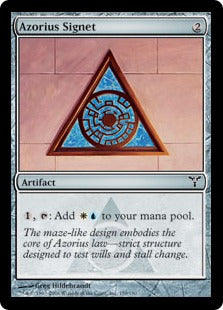 [160]【EN】【FOIL】アゾリウスの印鑑/Azorius Signet【DIS】[C][茶]