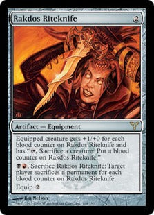 [165]【EN】【FOIL】ラクドスの儀式刀/Rakdos Riteknife【DIS】[R][茶]