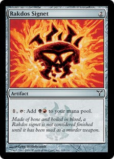 [166]【EN】【FOIL】ラクドスの印鑑/Rakdos Signet【DIS】[C][茶]