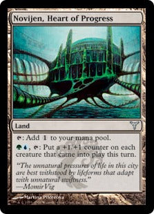 [175]【EN】【FOIL】進化の中心、ノヴィジェン/Novijen, Heart of Progress【DIS】[U][土地]