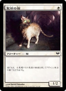 [019]【JP】聖所の猫/Sanctuary Cat【DKA】[C][白]