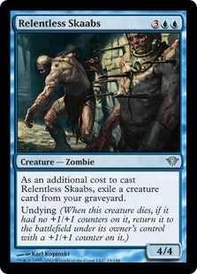 [045]【EN】【FOIL】執拗なスカーブ/Relentless Skaabs【DKA】[U][青]
