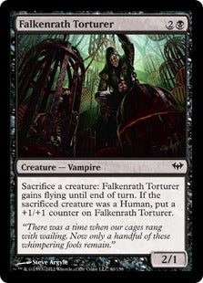 [060]【EN】【FOIL】ファルケンラスの拷問者/Falkenrath Torturer【DKA】[C][黒]