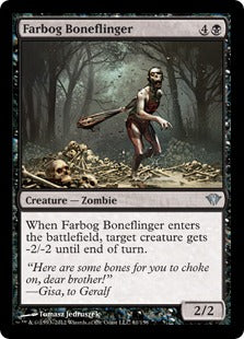 [061]【EN】【FOIL】遠沼の骨投げ/Farbog Boneflinger【DKA】[U][黒]