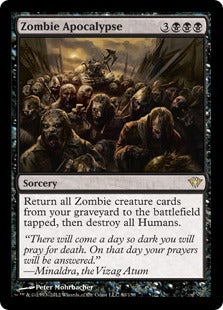 [080]【EN】【FOIL】ゾンビの黙示録/Zombie Apocalypse【DKA】[R][黒]