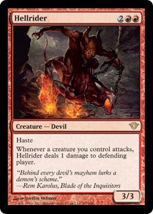[093]【EN】【FOIL】地獄乗り/Hellrider【DKA】[R][赤]
