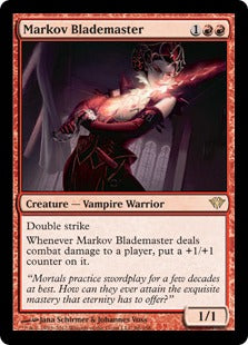 [096]【EN】【FOIL】マルコフの刃の達人/Markov Blademaster【DKA】[R][赤]