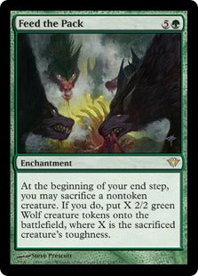 [114]【EN】【FOIL】群れに餌/Feed the Pack【DKA】[R][緑]