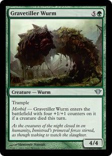 [116]【EN】【FOIL】墓耕しのワーム/Gravetiller Wurm【DKA】[U][緑]