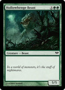 [118]【EN】【FOIL】ホロウヘンジの獣/Hollowhenge Beast【DKA】[C][緑]