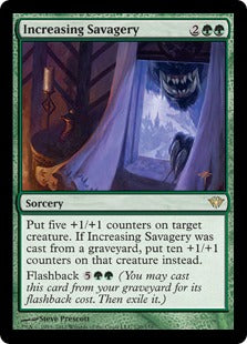 [120]【EN】【FOIL】高まる残虐性/Increasing Savagery【DKA】[R][緑]