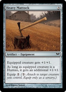 [150]【EN】【FOIL】重いつるはし/Heavy Mattock【DKA】[C][茶]