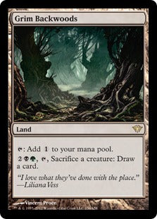 [156]【EN】【FOIL】不気味な辺境林/Grim Backwoods【DKA】[R][土地]
