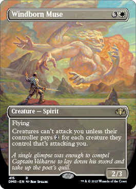 [415]【EN】■ボーダーレス■風生まれの詩神/Windborn Muse【DMR】[R][白]