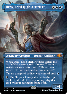 [423]【EN】■ボーダーレス■最高工匠卿、ウルザ/Urza, Lord High Artificer【DMR】[M][青]