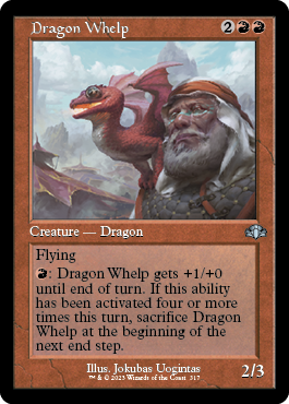 [317]【EN】■旧枠■チビ・ドラゴン/Dragon Whelp【DMR】[U][赤]