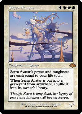 [272]【EN】【FOIL】■旧枠■セラのアバター/Serra Avatar【DMR】[M][白]