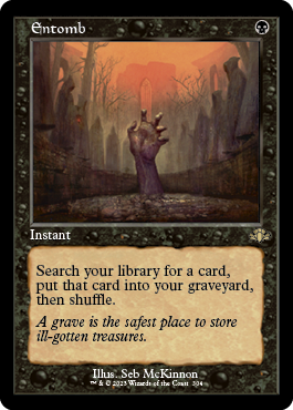 [304]【EN】【FOIL】■旧枠■納墓/Entomb【DMR】[R][黒]