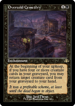 [309]【EN】【FOIL】■旧枠■定員過剰の墓地/Oversold Cemetery【DMR】[R][黒]