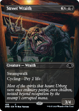 [429]【EN】【FOIL】■ボーダーレス■通りの悪霊/Street Wraith【DMR】[C][黒]