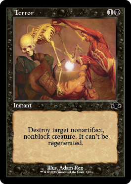 [312]【EN】【FOIL】■旧枠■恐怖/Terror【DMR】[C][黒]