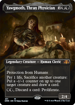 [431]【EN】【FOIL】■ボーダーレス■スランの医師、ヨーグモス/Yawgmoth, Thran Physician【DMR】[M][黒]