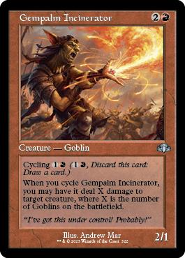 [322]【EN】【FOIL】■旧枠■宝石の手の焼却者/Gempalm Incinerator【DMR】[U][赤]
