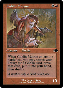 [323]【EN】【FOIL】■旧枠■ゴブリンの女看守/Goblin Matron【DMR】[C][赤]