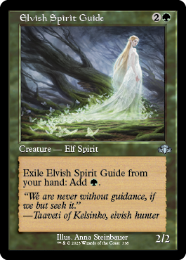 [338]【EN】【FOIL】■旧枠■エルフの指導霊/Elvish Spirit Guide【DMR】[U][緑]