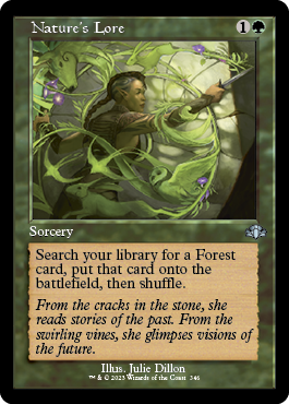 [346]【EN】【FOIL】■旧枠■自然の知識/Nature's Lore【DMR】[U][緑]