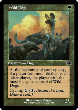 [351]【EN】【FOIL】■旧枠■野生の犬/Wild Dogs【DMR】[C][緑]