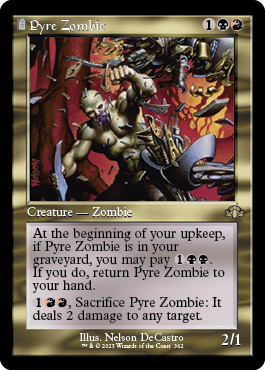 [362]【EN】【FOIL】■旧枠■火葬のゾンビ/Pyre Zombie【DMR】[R][多色]