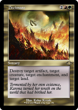 [356]【EN】【FOIL】■旧枠■大量破壊/Decimate【DMR】[R][多色]