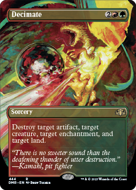 [444]【EN】【FOIL】■ボーダーレス■大量破壊/Decimate【DMR】[R][多色]