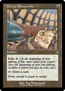 [391]【EN】【FOIL】■旧枠■ウルザの青写真/Urza's Blueprints【DMR】[R][茶]