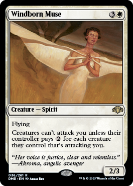 [036]【EN】風生まれの詩神/Windborn Muse【DMR】[R][白]